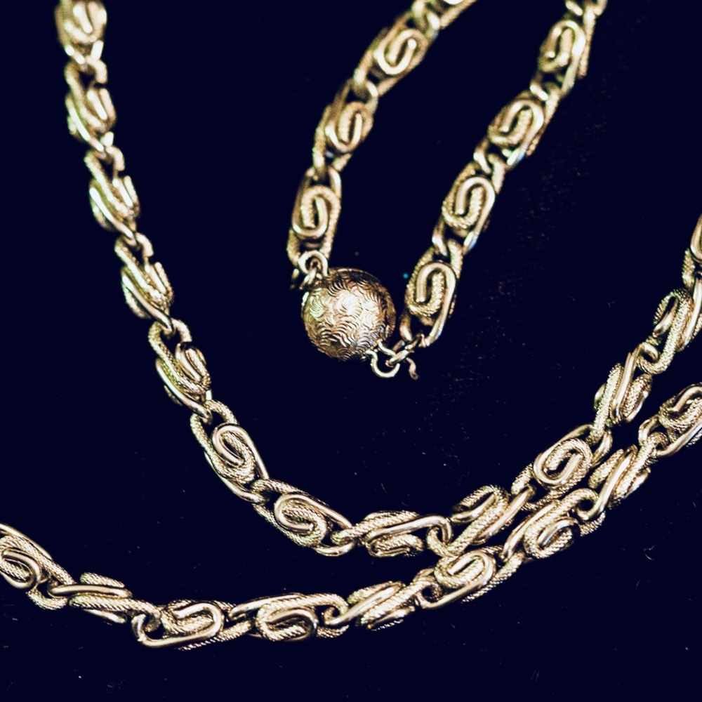Vintage Snap necklace silver